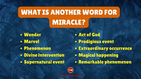 another word for miracle.